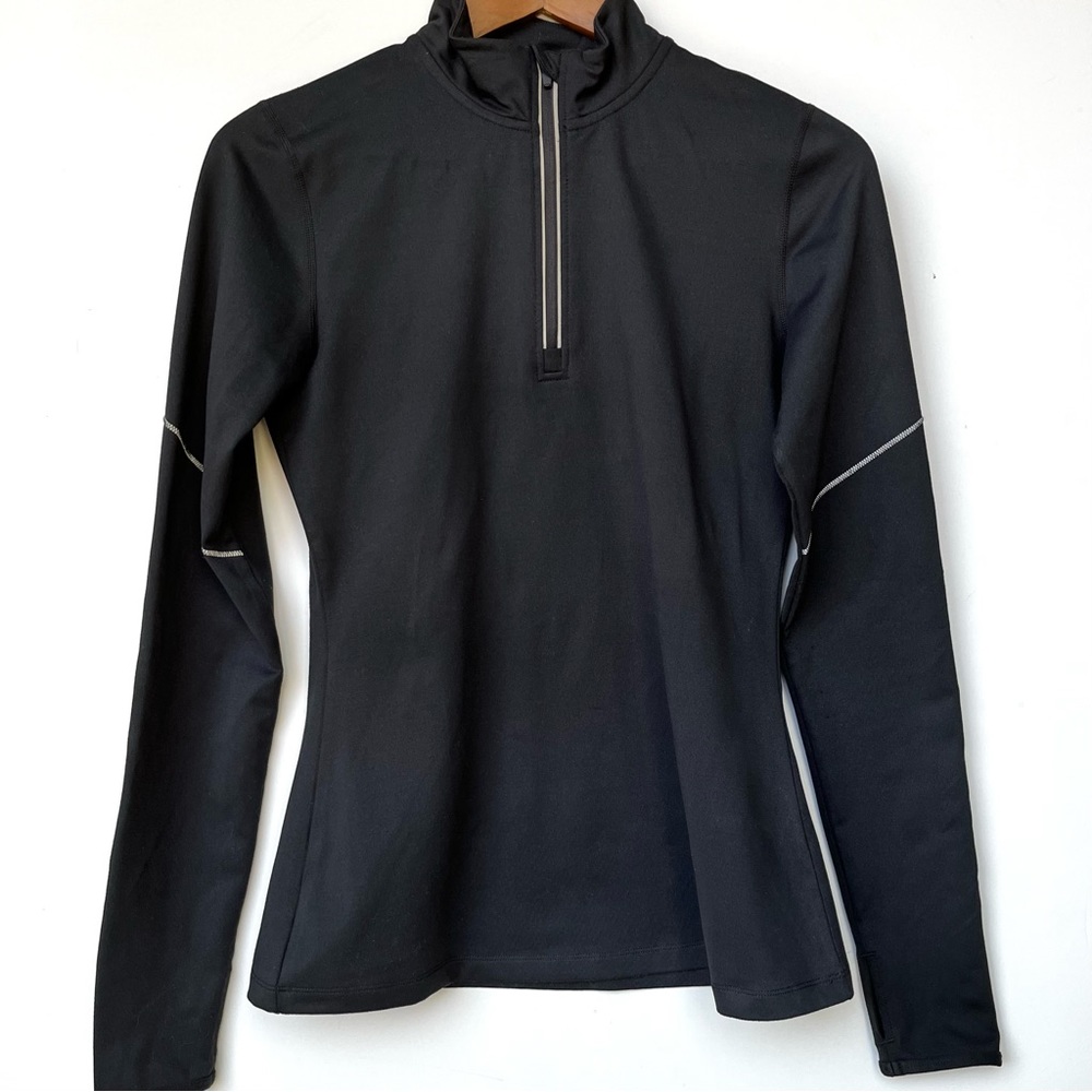 Fabletics 1/4 Zip Stretch Jacket/Pullover W/ Back… - image 1